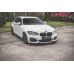 Накладка сплиттер на передний бампер на BMW 1 F20 / F21 M-Pack / M140i рестайл